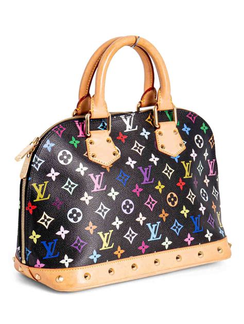 takashi murakami louis vuitton bag small alma black multicolor